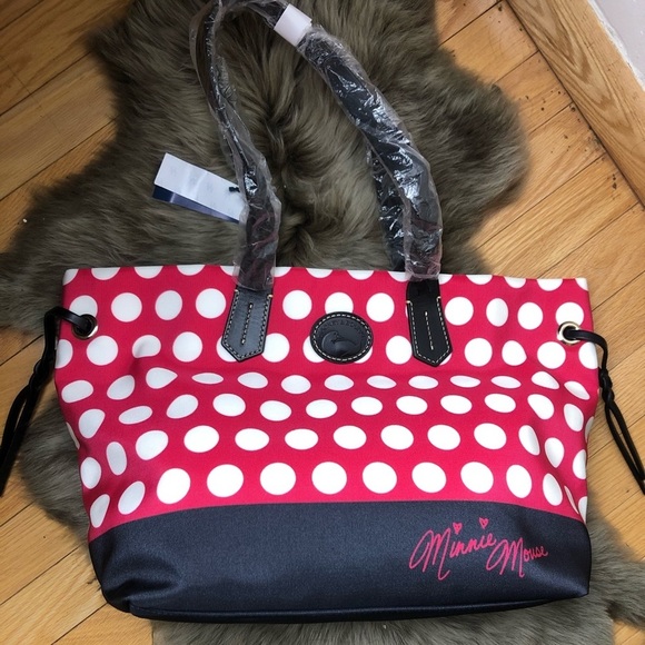 Dooney & Burke MinnieMouse Rocks the Dots Tote NWT - Picture 2 of 8
